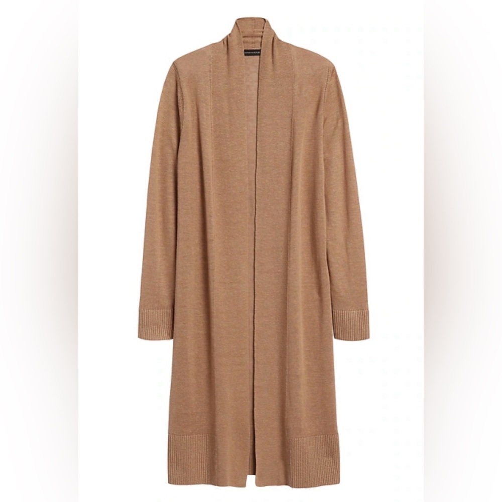 Banana Republic Linen Tan Duster Size Small